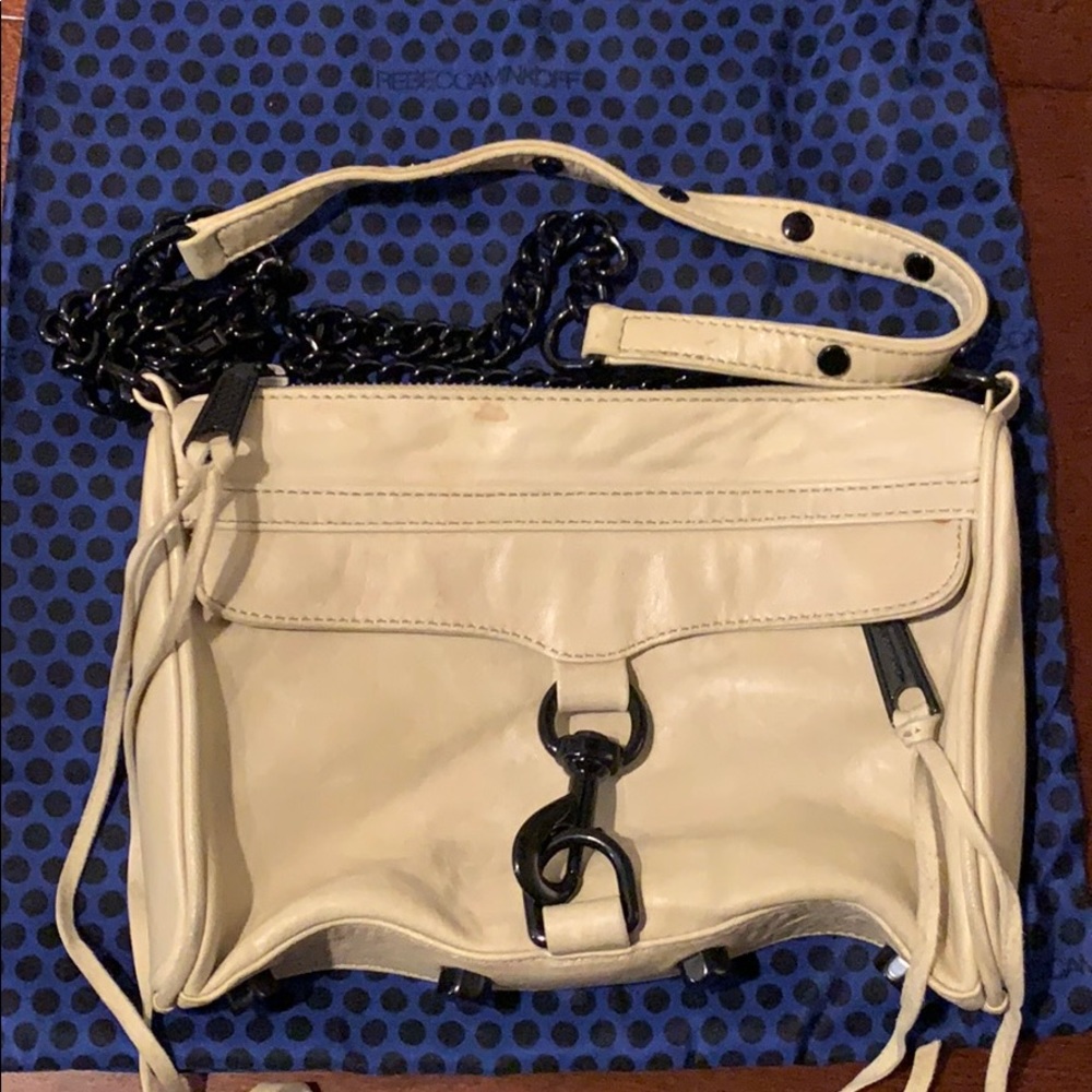 Rebecca Minkoff Mini Mac Crossbody Antique White